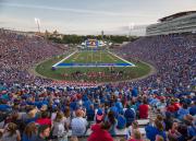 Home to KU football, David Booth Kansas Memorial Stadium is a focus of KU pride