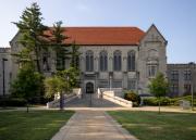 An exterior photograph of Watson Library