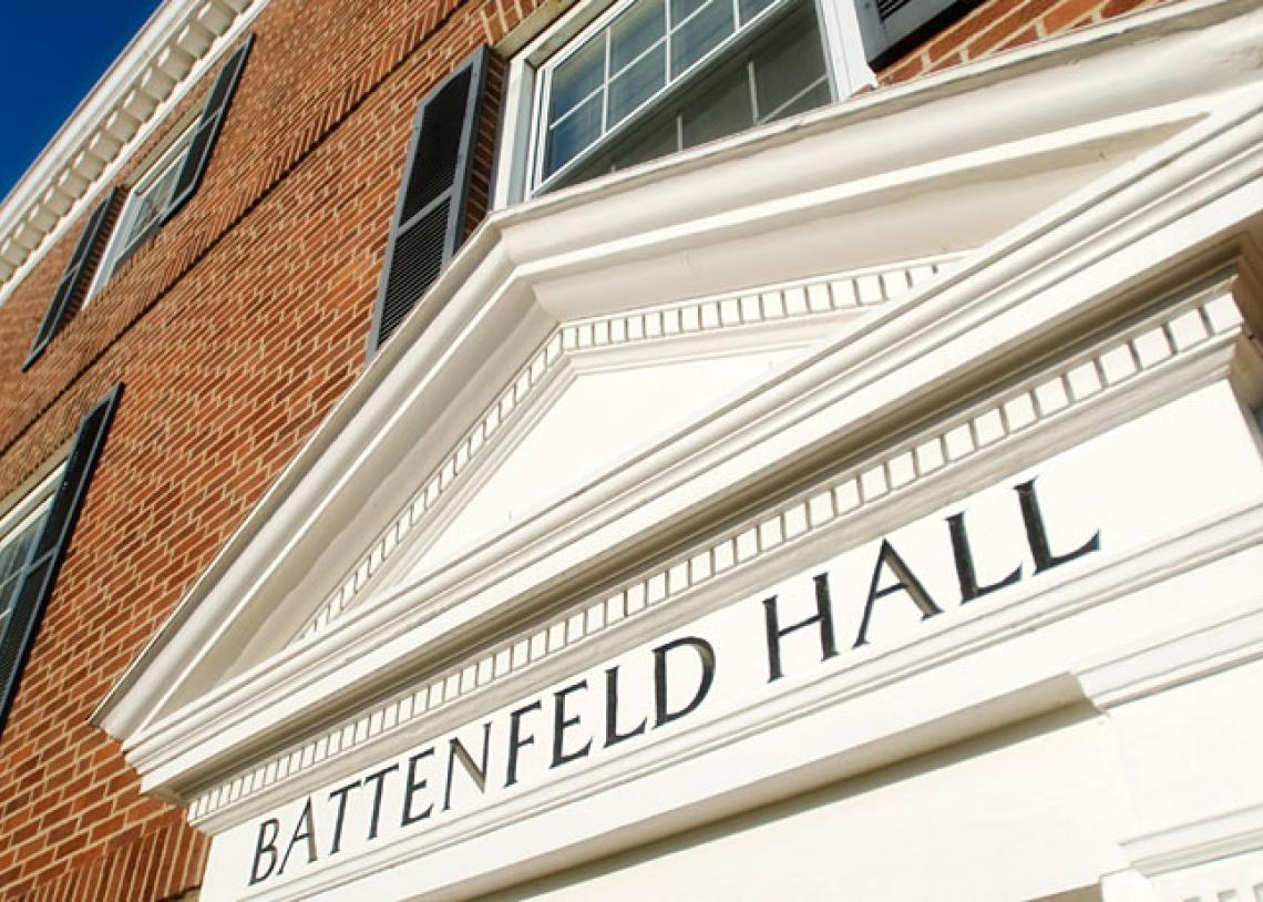 front entrance of Battenfeld Scholarship Hall