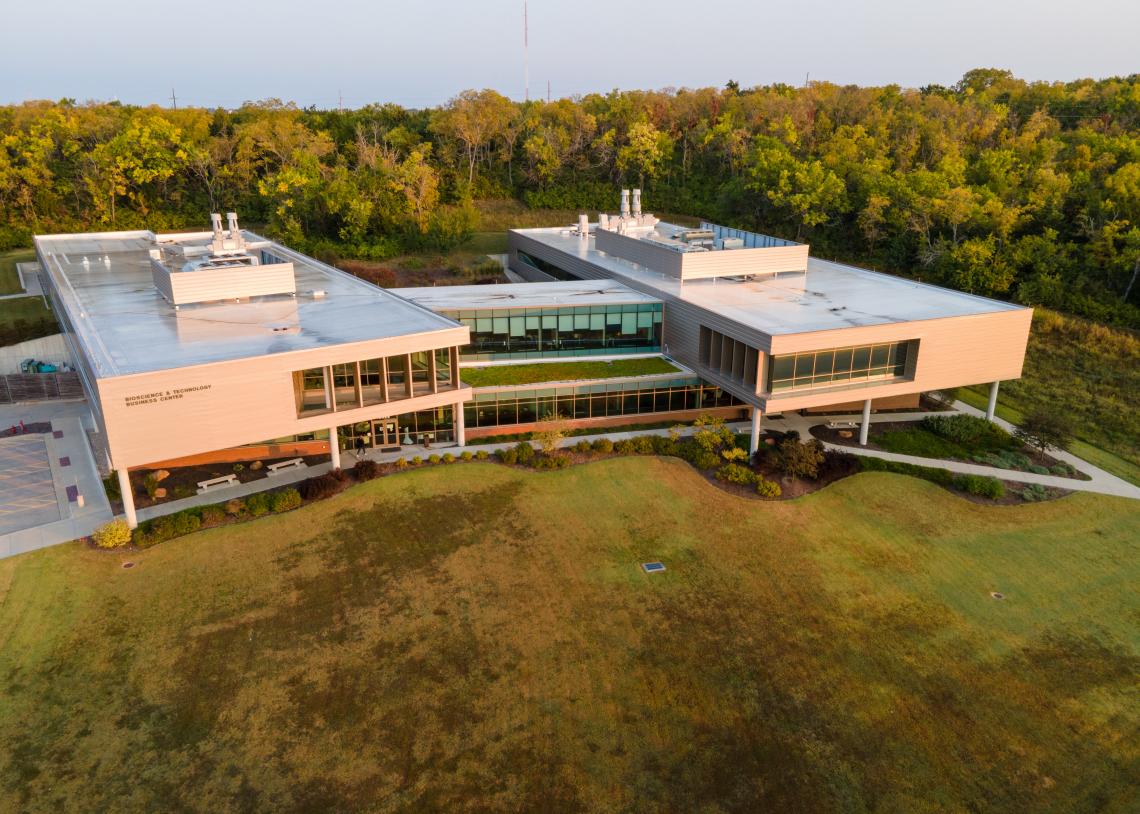 aerial view of KU Innovation Park