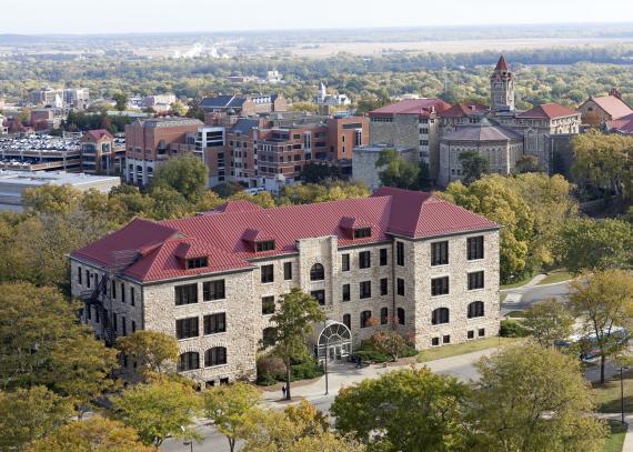 aerial view of Bailey Hall