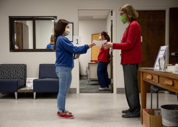 An interior shot of Watkins Health Services